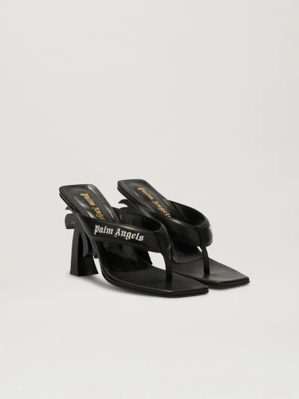 Tong Palm Heel in black Palm Angels® Official