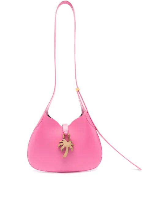 Palm Angels Hobo leather shoulder bag