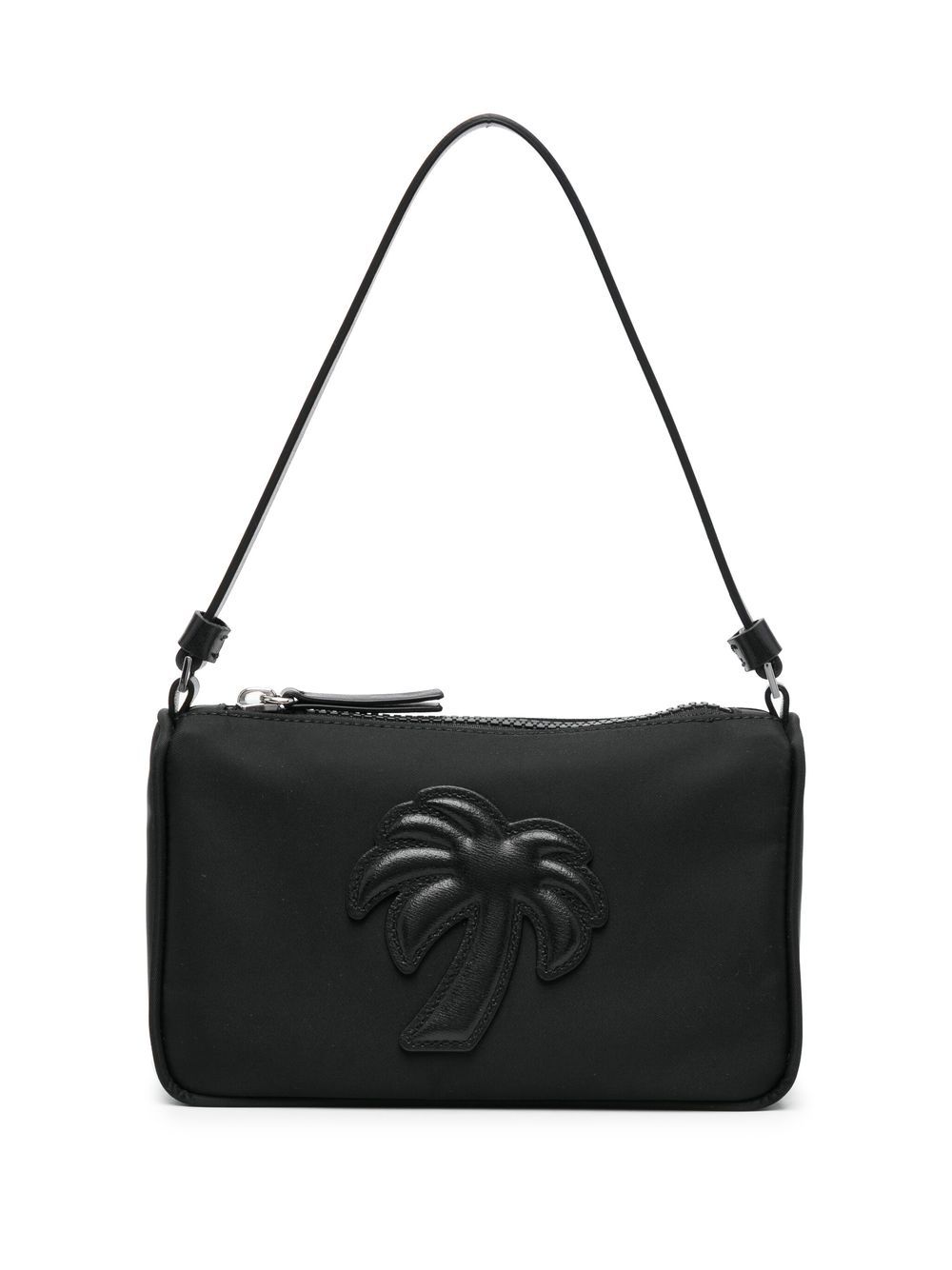 Shop Palm Angels Mini Big Palm Shoulder Bag In Schwarz