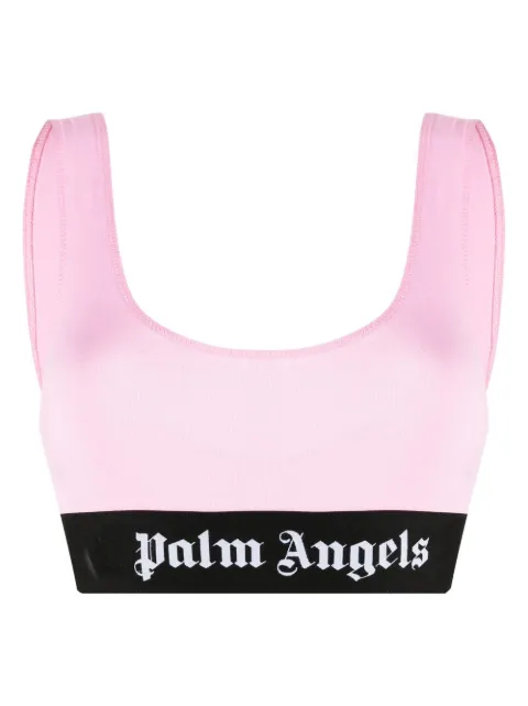 Palm Angels logo-band bra