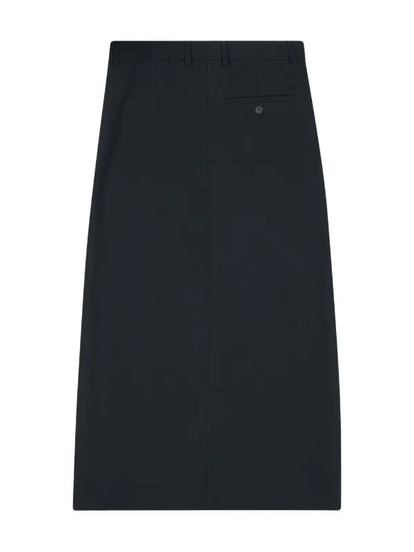 Balenciaga Slit Tailored Skirt | Black | FARFETCH MY