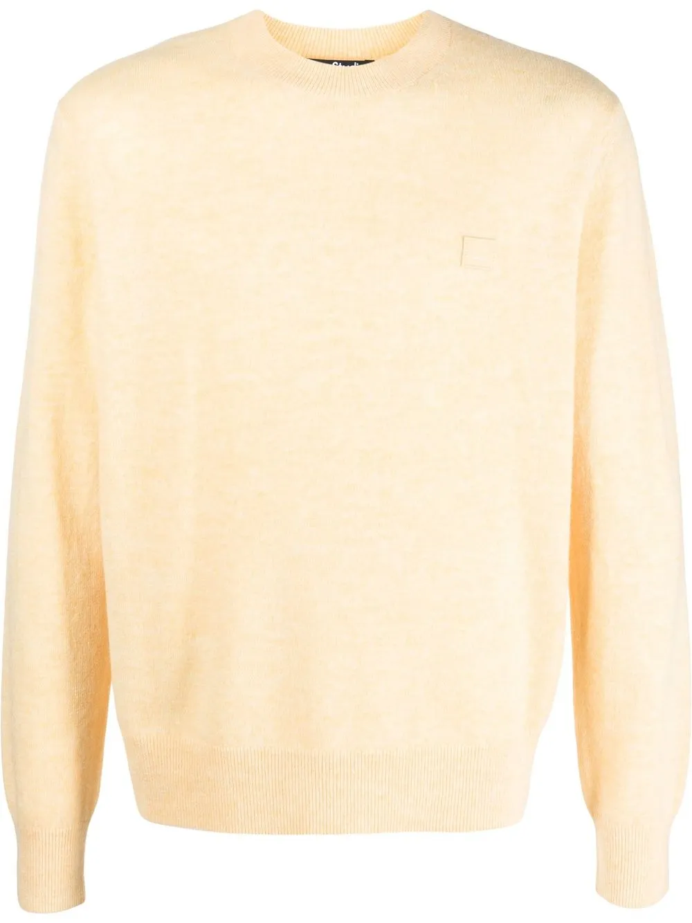 

Acne Studios logo-patch knitted jumper - Yellow