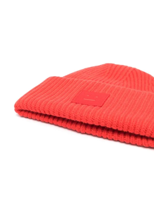 Acne studios red beanie online