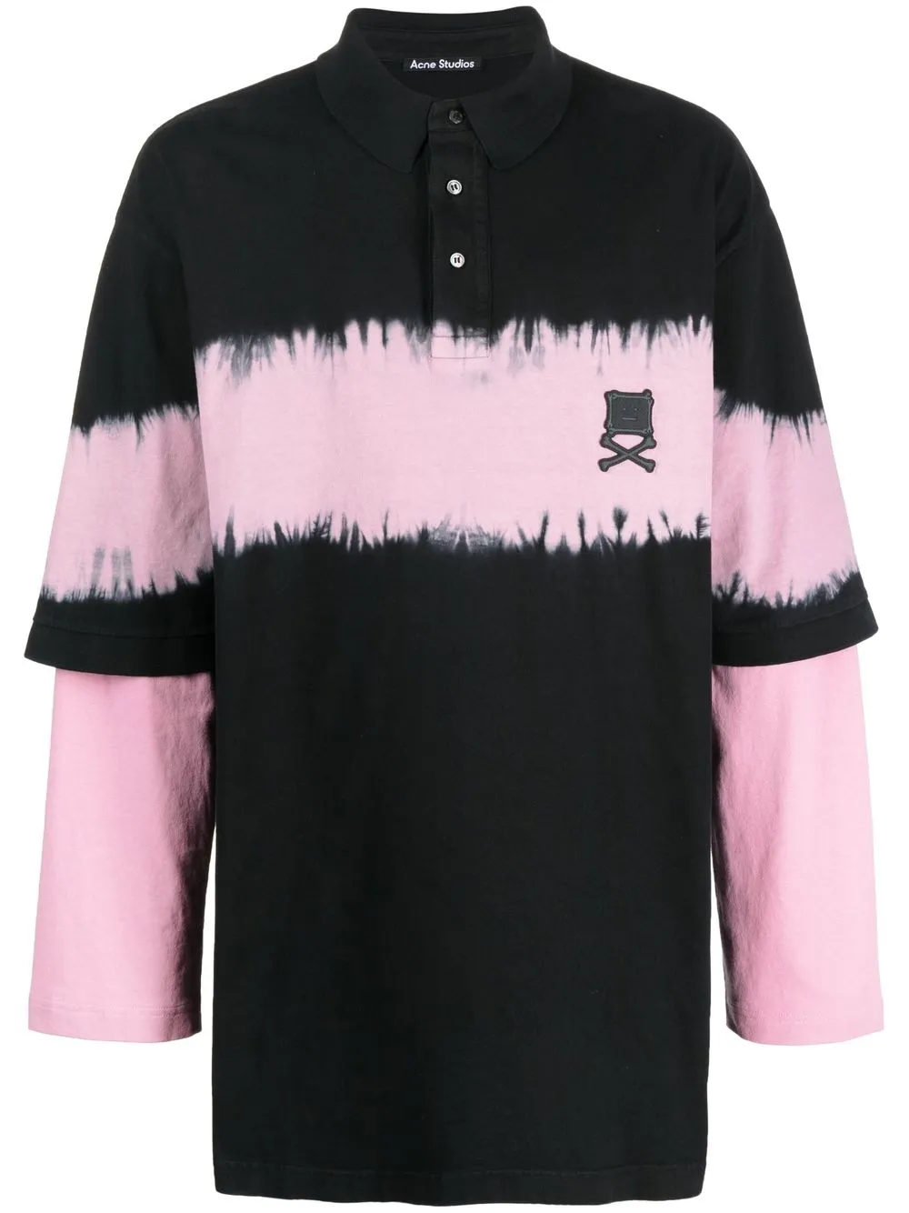 

Acne Studios face-patch long-sleeved polo shirt - Black