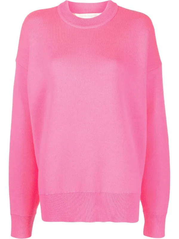 Kaschmir Sweatshirt Damen Neon Pink ANDREA ROSATI CASHMERE