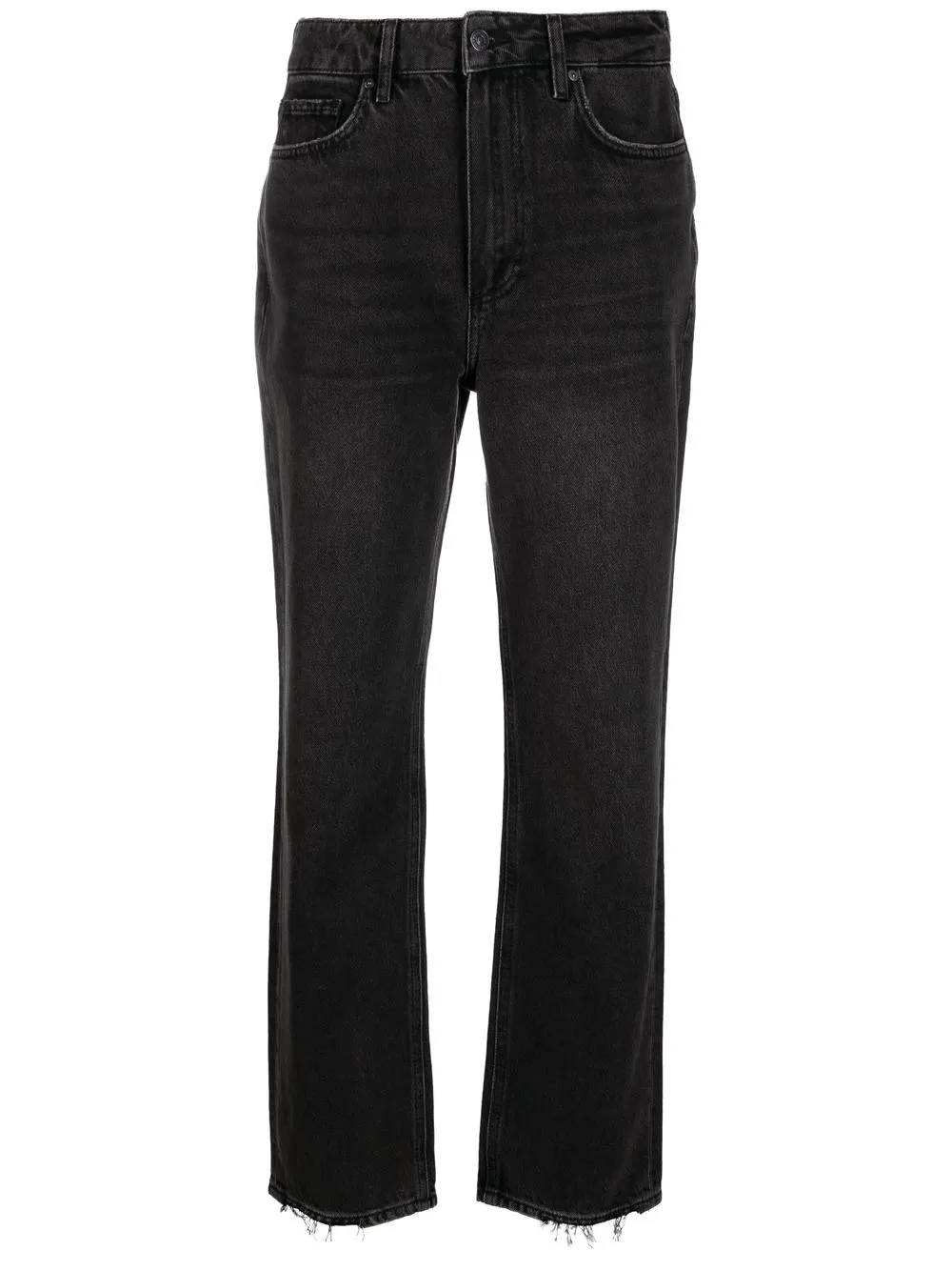 

PAIGE high-rise straight-leg jeans - Black