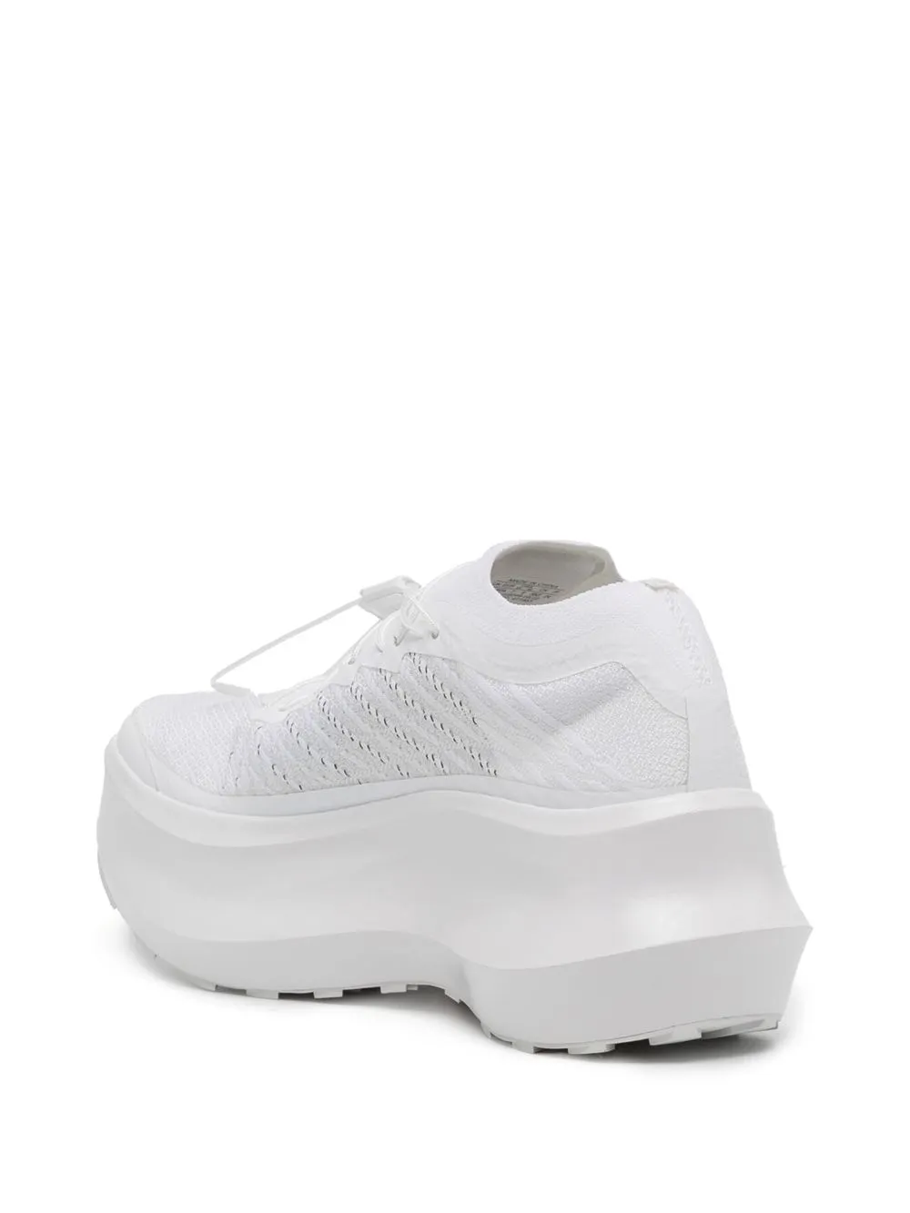 CDG drawstring-fastening platform sneakers White