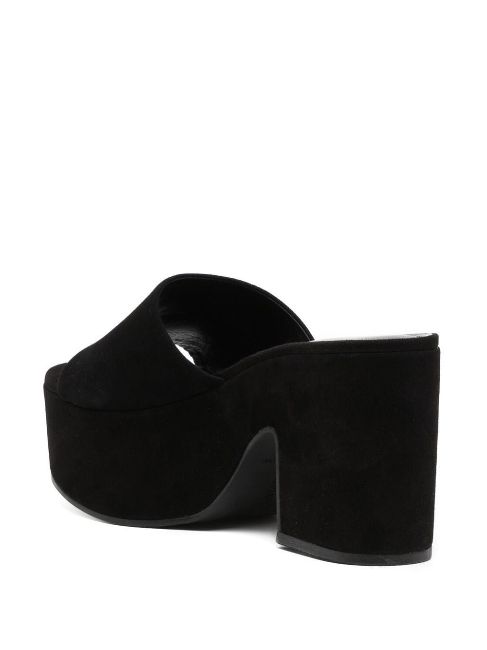 Shop Larroude Platform Sole Mules In Black