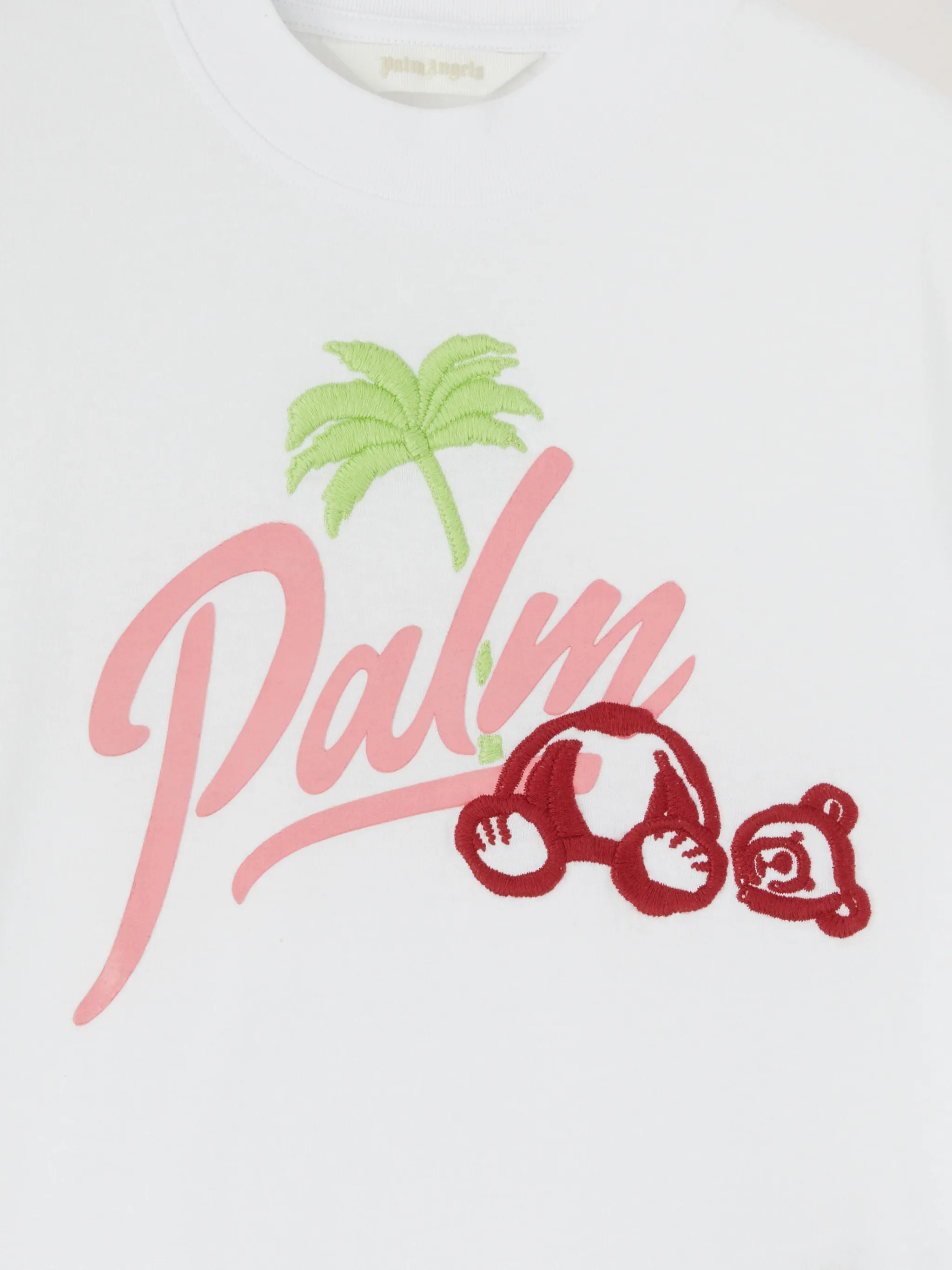 Embroidered Palm Bear T-shirt