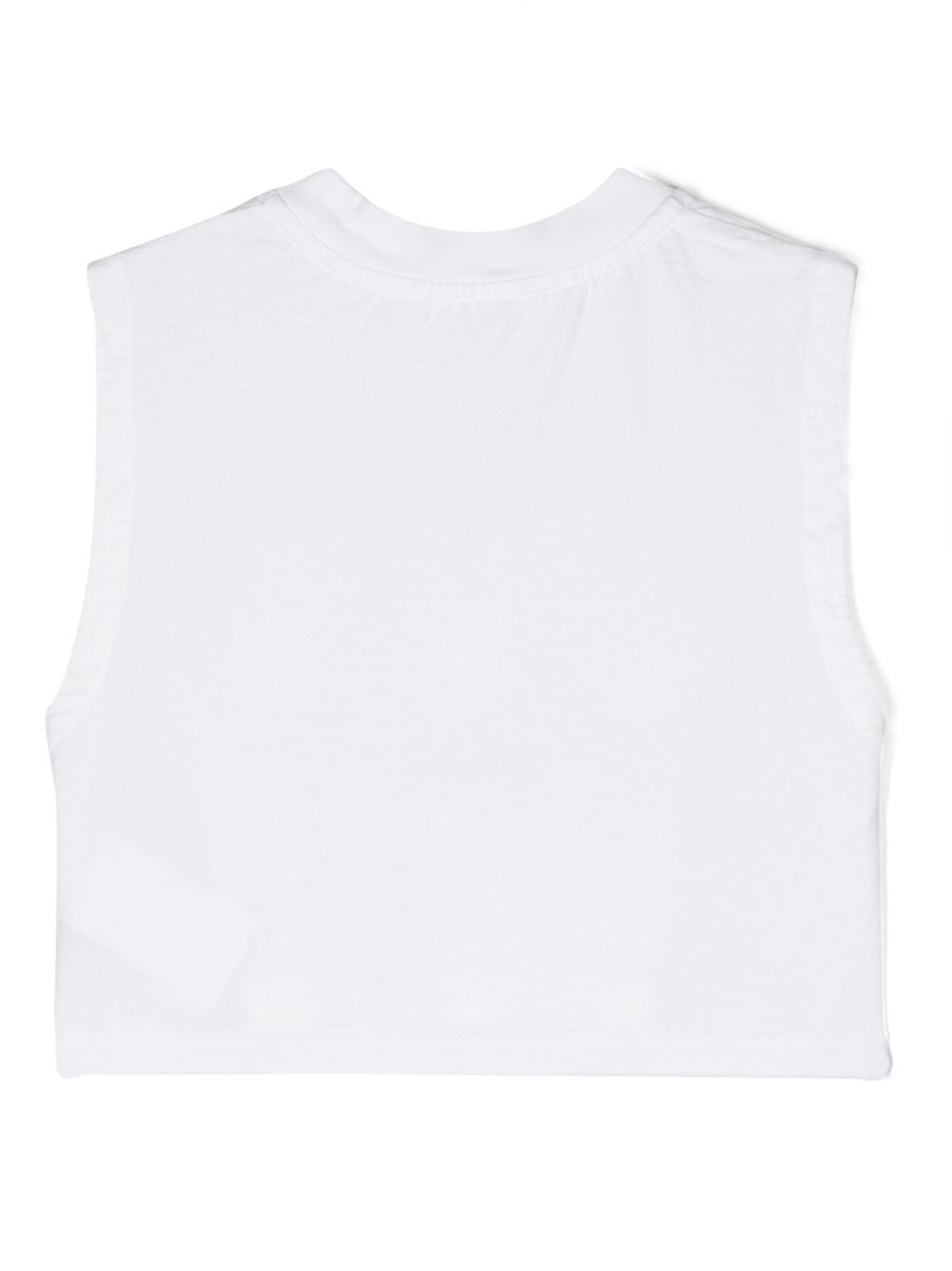 Palm Angels Kids Cropped tanktop - Wit