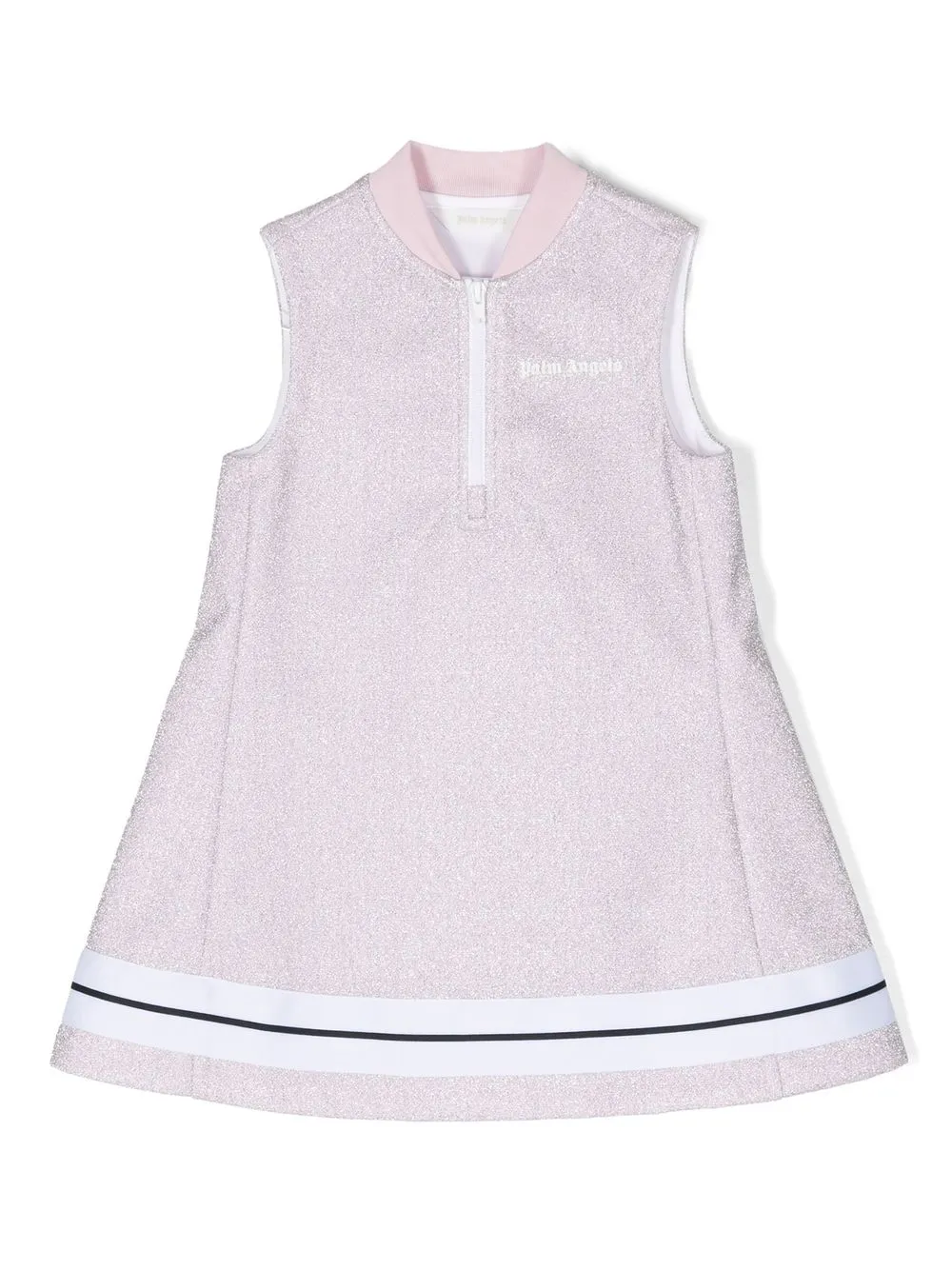 Palm Angels Kids' Logo-print Track Dress In Pink