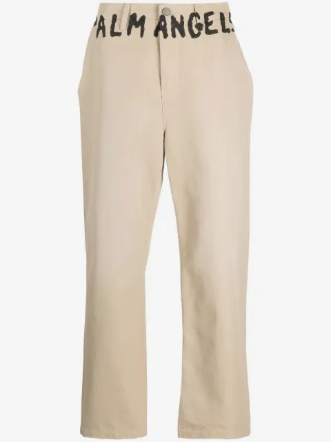 Palm Angels chinos med logotyp