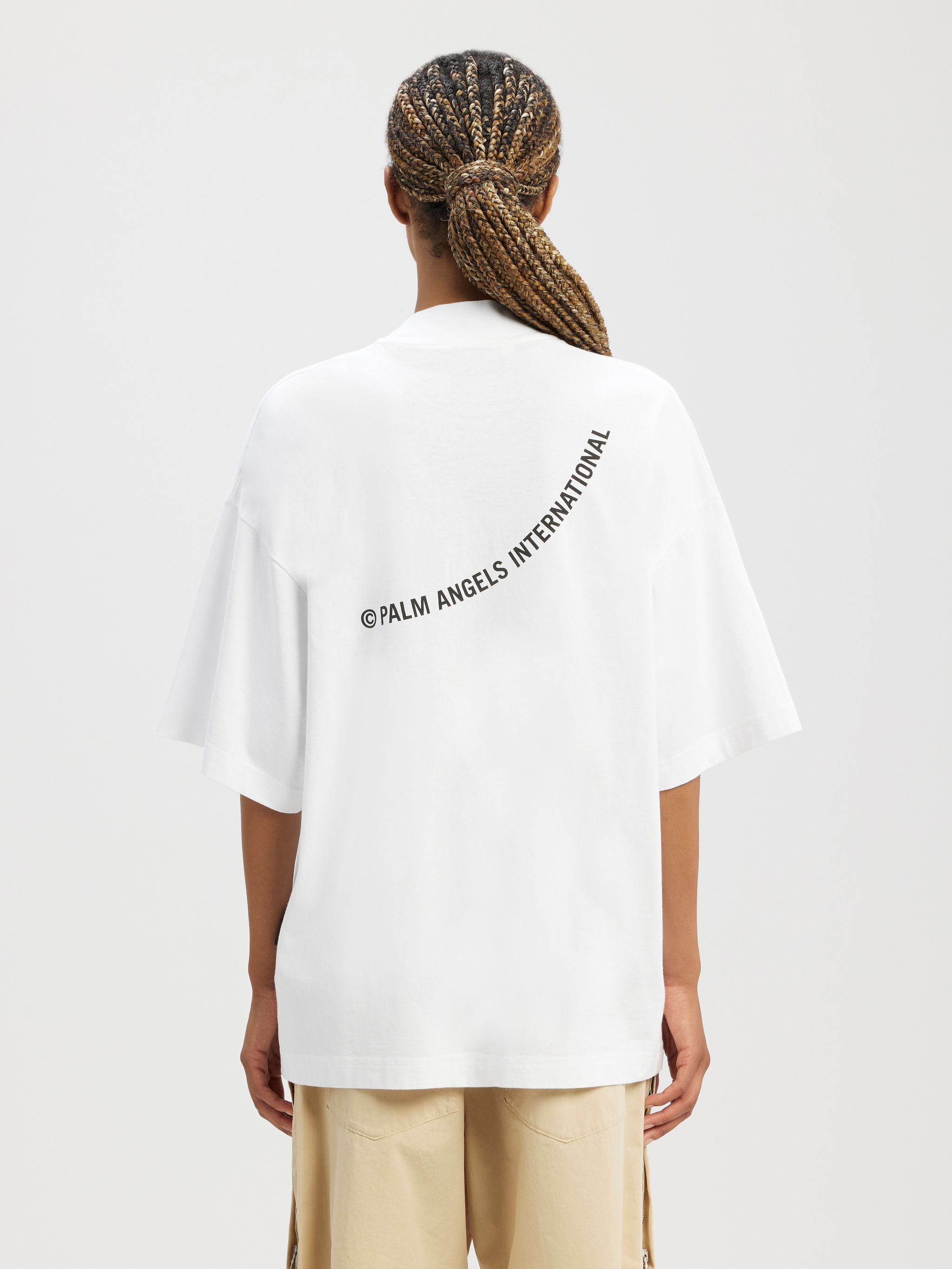 Hurricane Loose T-Shirt in white - Palm Angels® Official