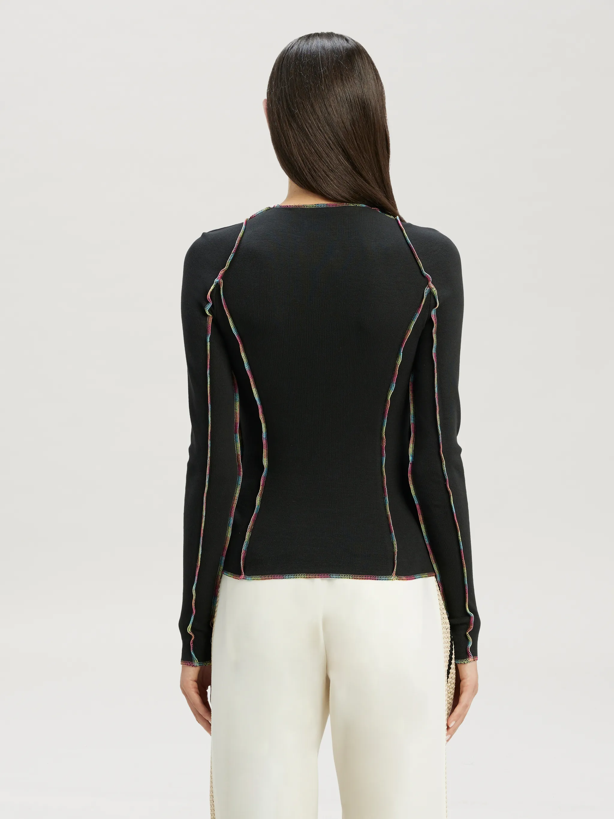 Rainbow Stitching Fit T-Shirt