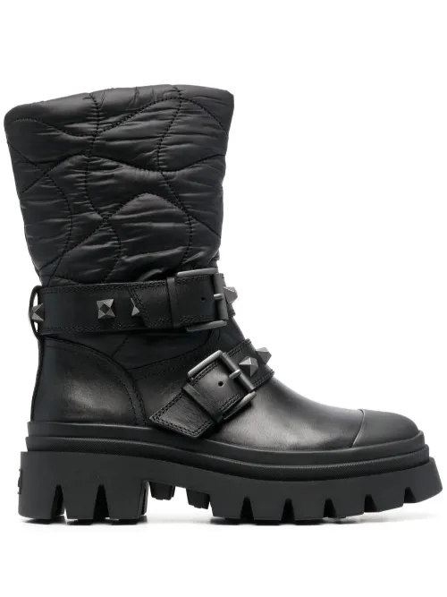 Bottes en cuir à détail de boucle - Ash - Modalova