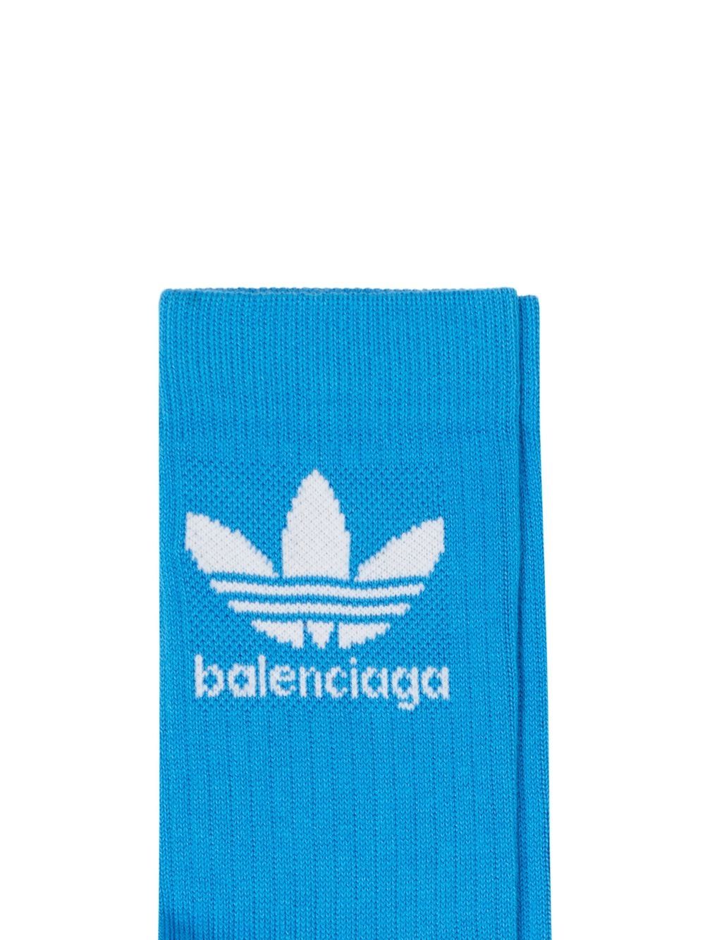 Balenciaga x Adidas logo-intarsia Socks Farfetch