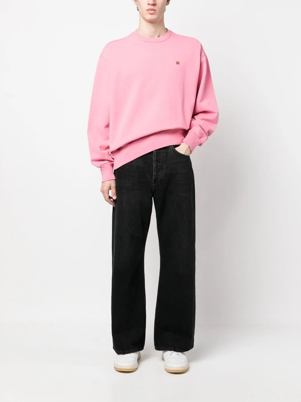 Acne Studios Sweater met ronde hals - Roze