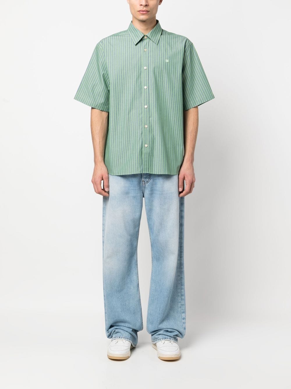 Acne Studios Gestreept T-shirt - Groen