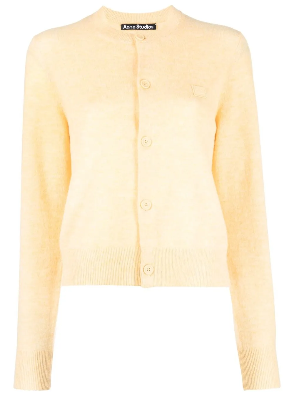 

Acne Studios cárdigan con parche del logo - Amarillo