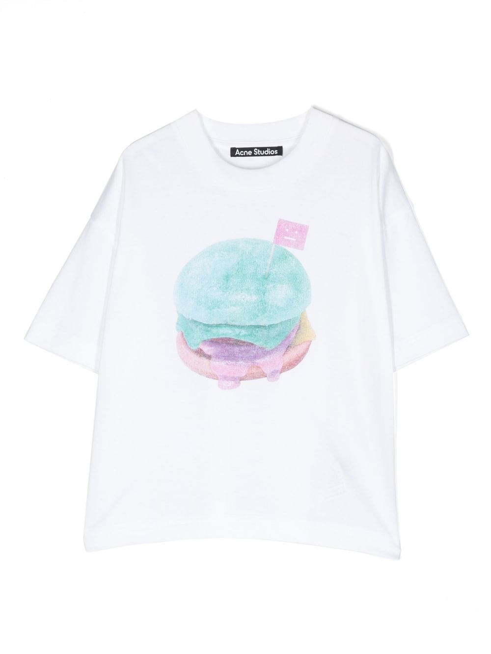 ACNE STUDIOS BURGER-PRINT COTTON T-SHIRT