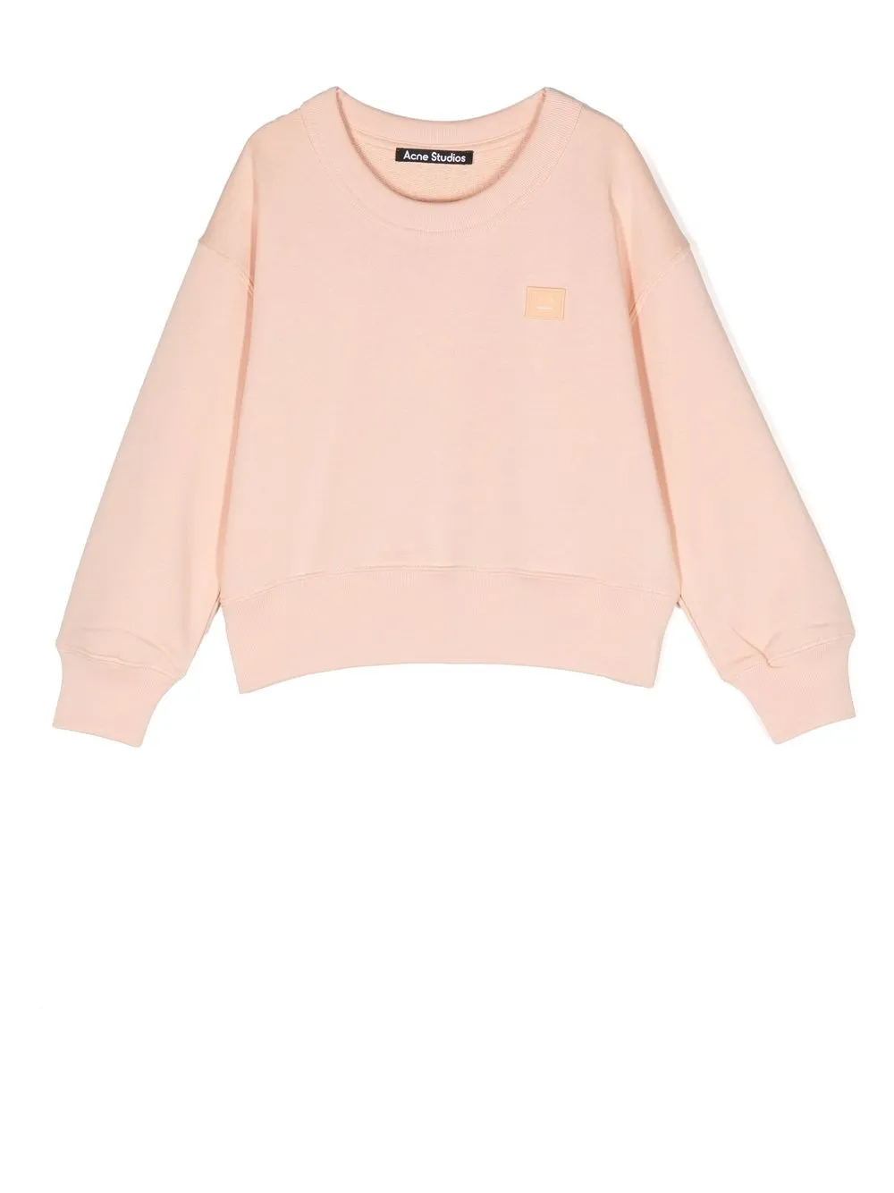 

Acne Studios face patch cotton sweatshirt - Pink