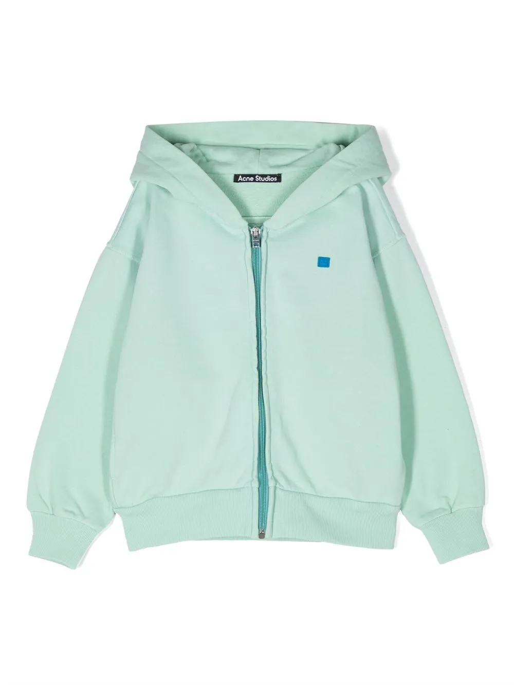 

Acne Studios logo-patch zip-up hoodie - Green