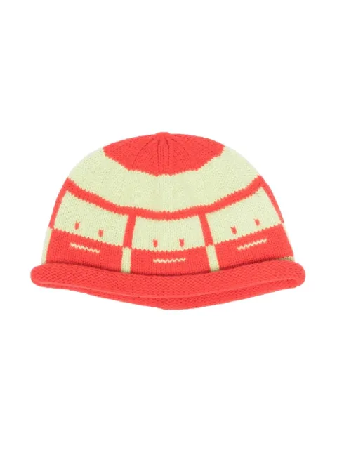 Acne Studios - logo motif intarsia-knit beanie