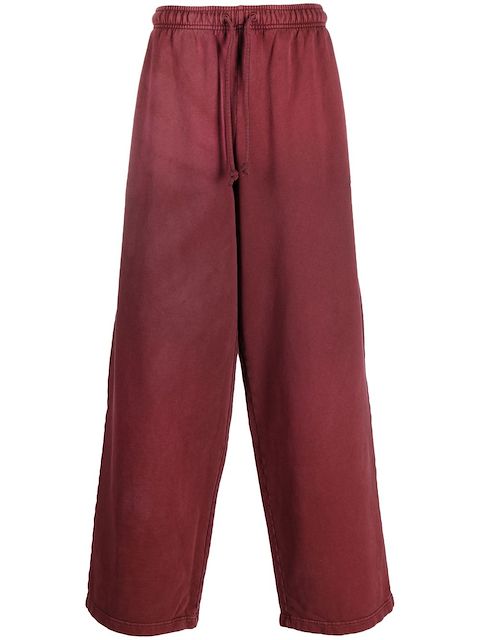Acne Studios face patch wide-leg track pants