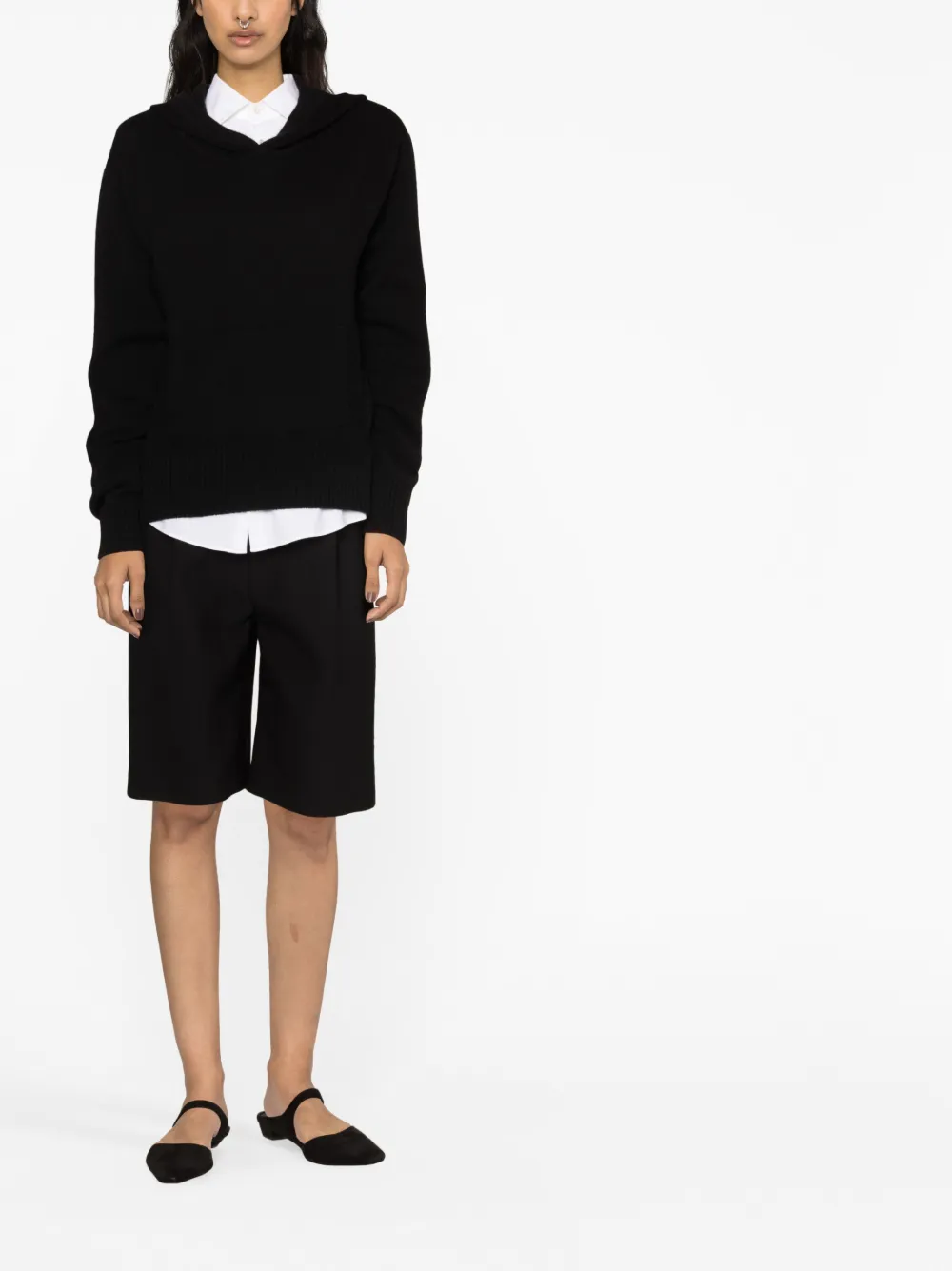 Lisa Yang Columbine cashmere hoodie - Zwart