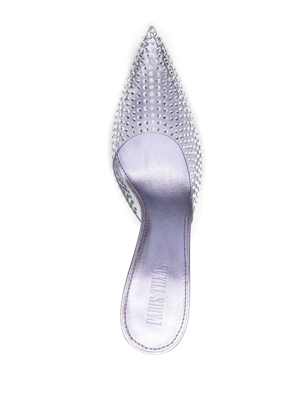 Paris Texas Hollywood 95mm Crystal-embellished Pumps In Purple