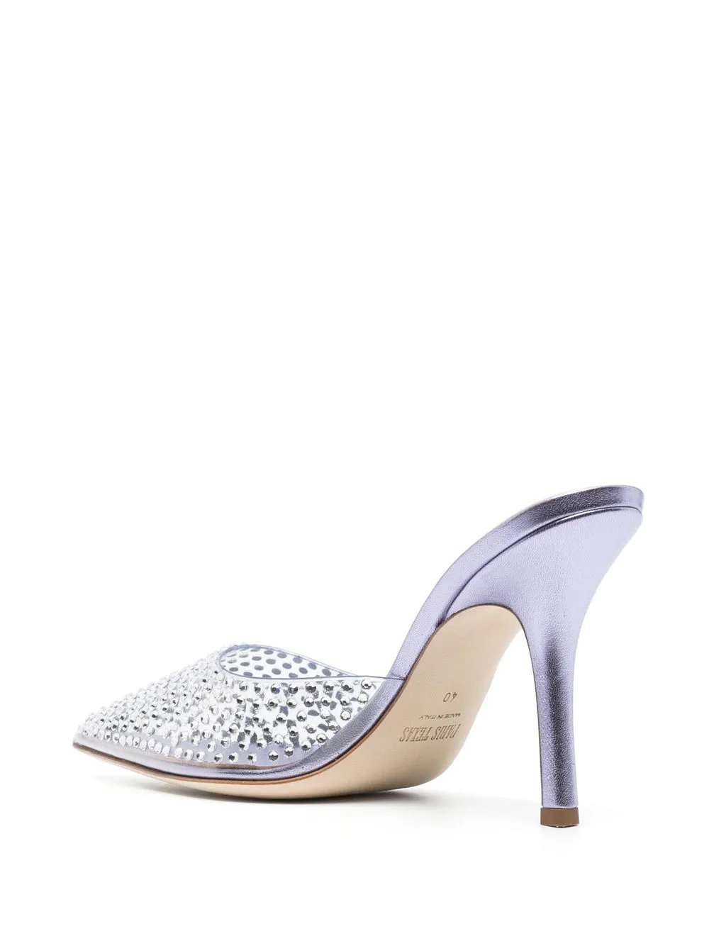 Paris Texas Hollywood 95mm Crystal-embellished Pumps In Purple