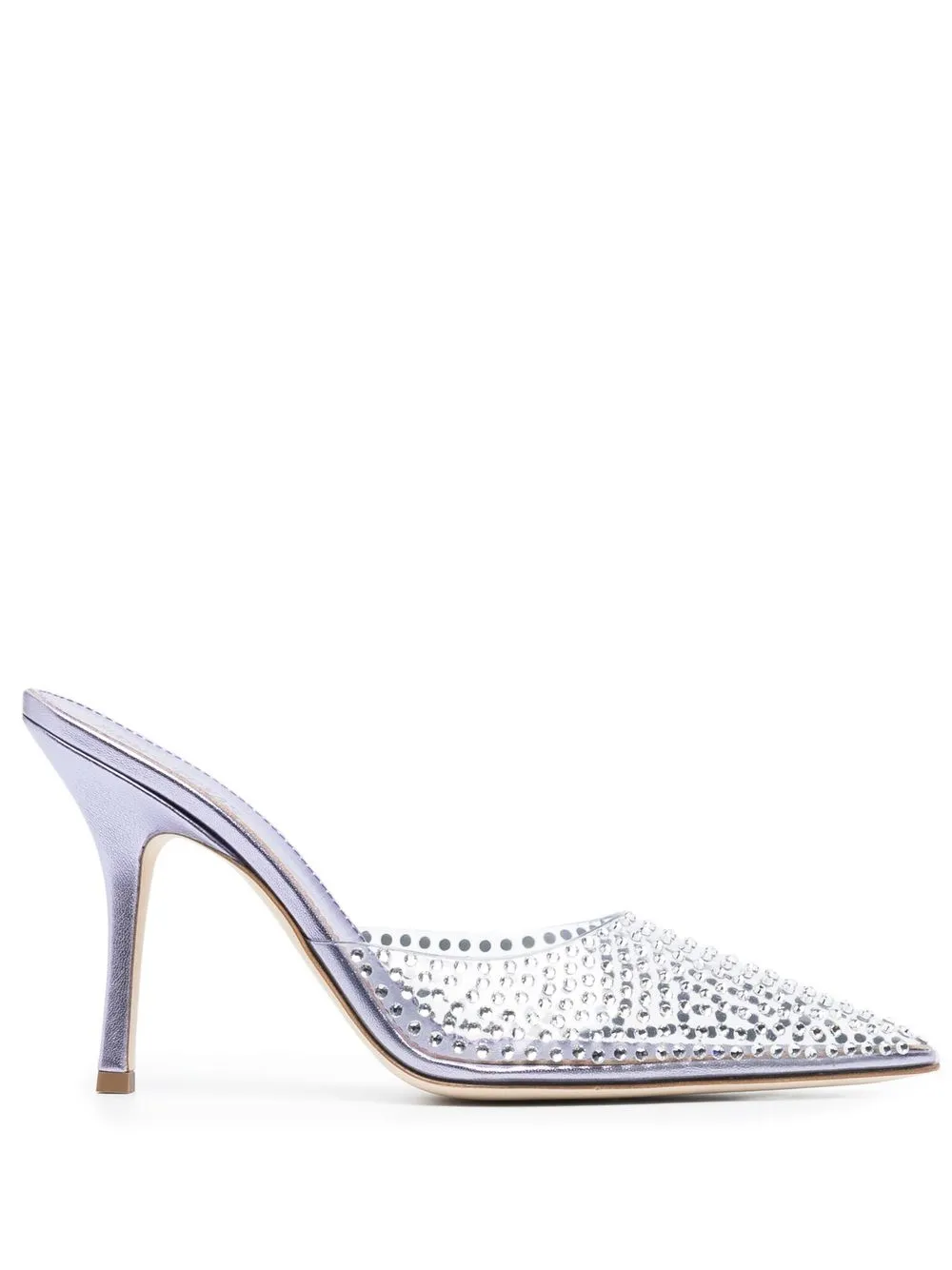 

Paris Texas Hollywood 95mm crystal-embellished pumps - Purple