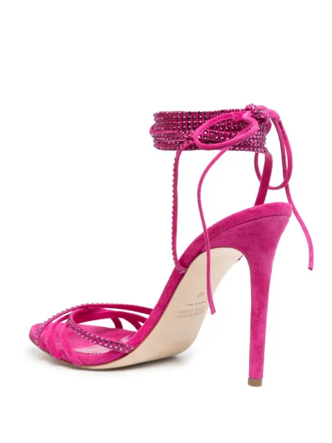 Paris Texas Holly Nicole 105mm lace up sandals PX704XSACH - 2