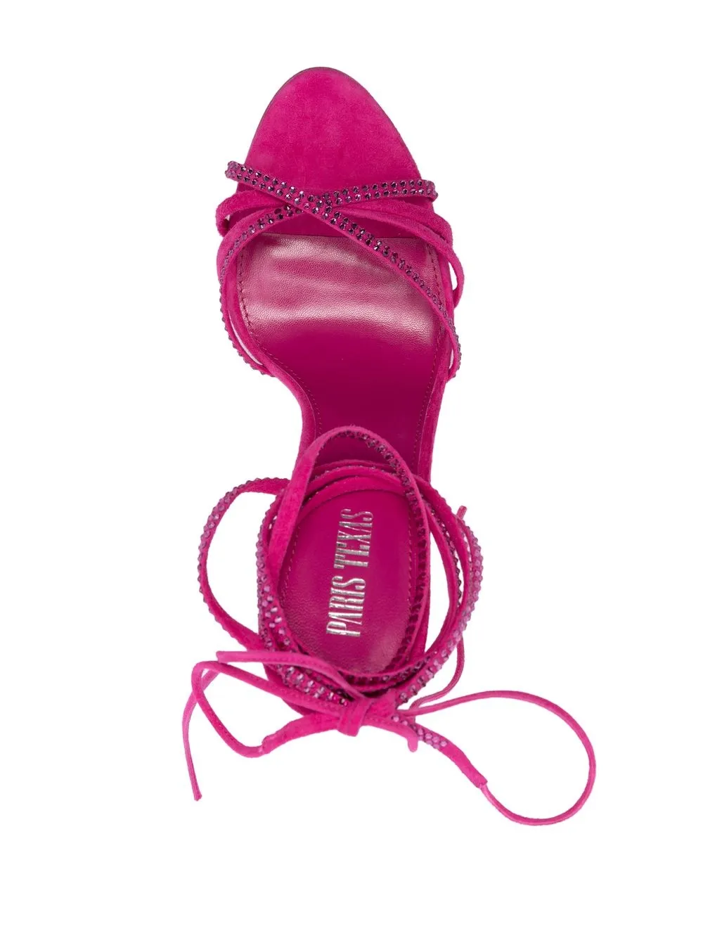 Shop Paris Texas Holly Nicole 105mm Lace Up Sandals In Pink