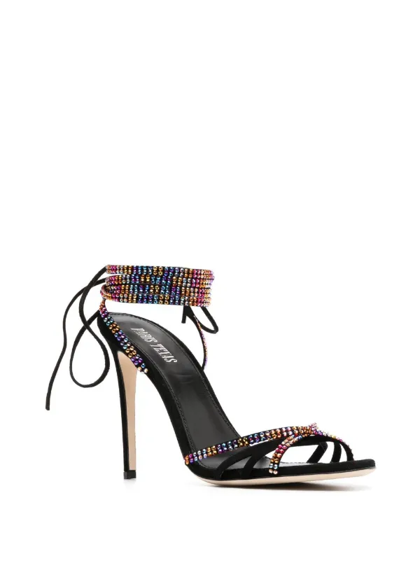 Paris Texas Holly Nicole 105mm Suede Sandals Farfetch