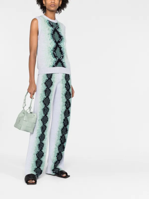 Pantalon effet python shop