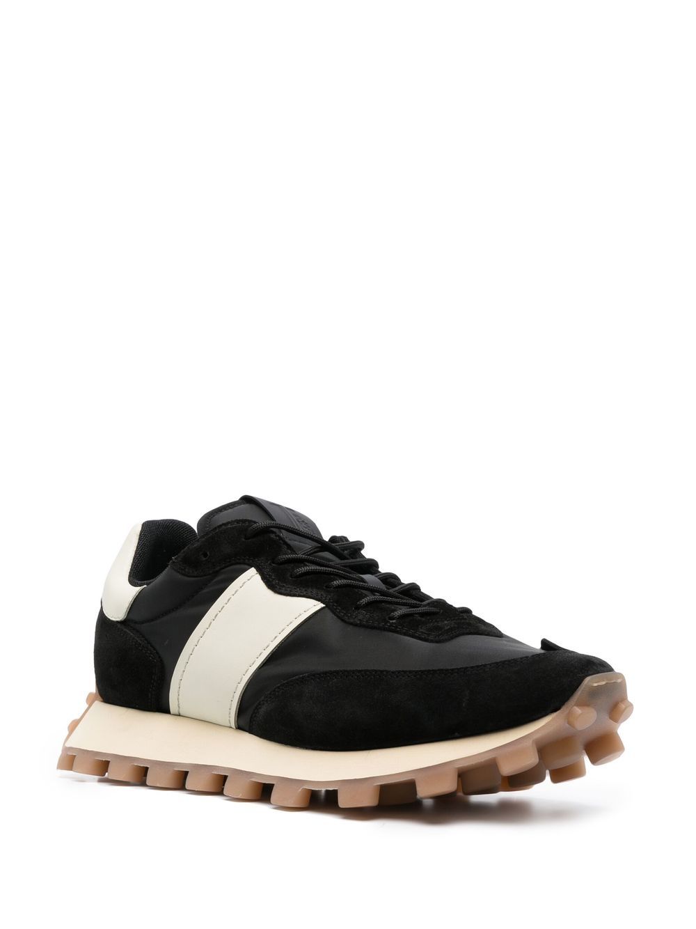 Shop Tod's Allacciata Stripe-detail Sneakers In Black