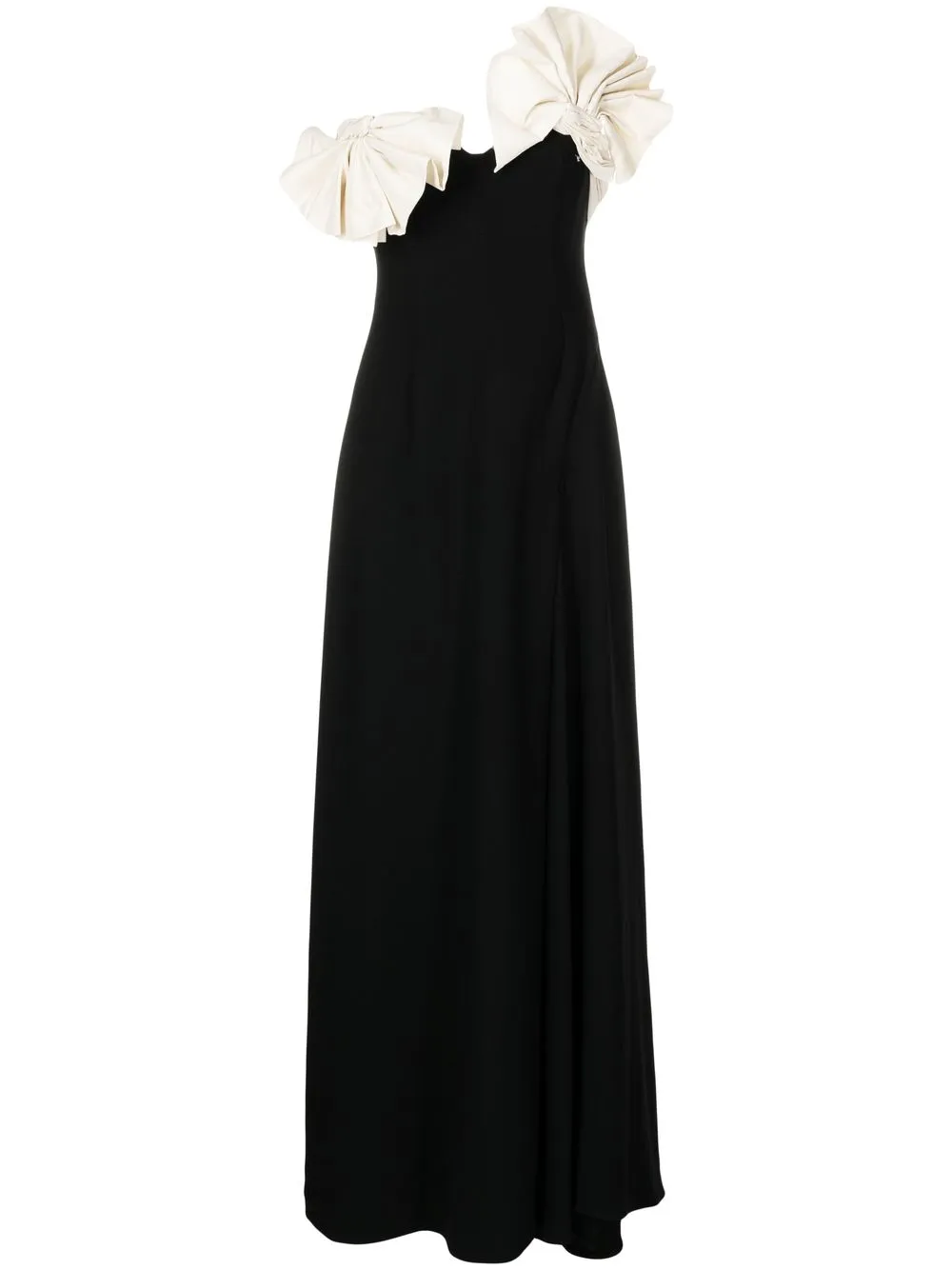 

Rachel Gilbert ruffled maxi gown - Black