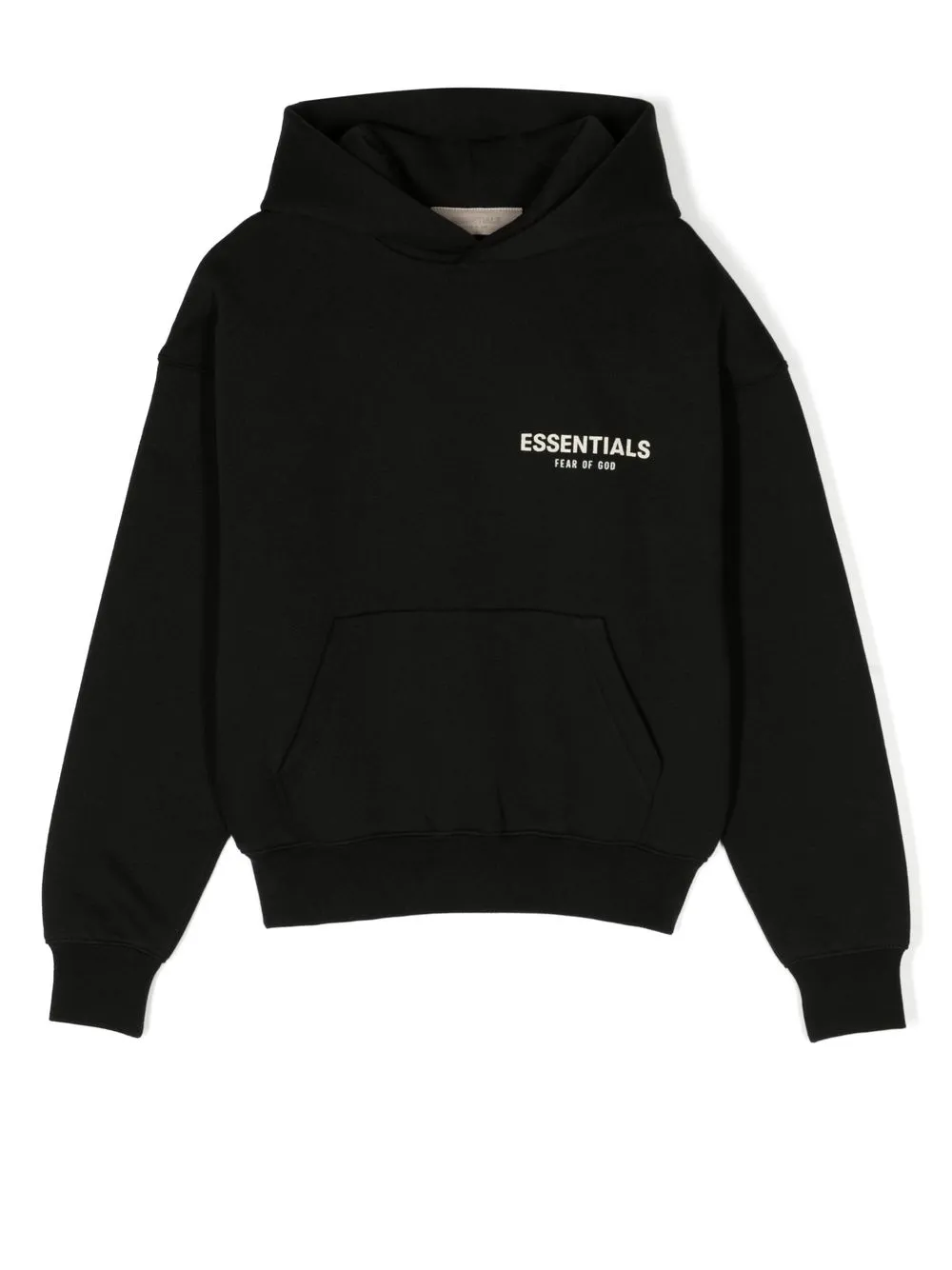 

FEAR OF GOD ESSENTIALS KIDS logo-print long-sleeve hoodie - Black