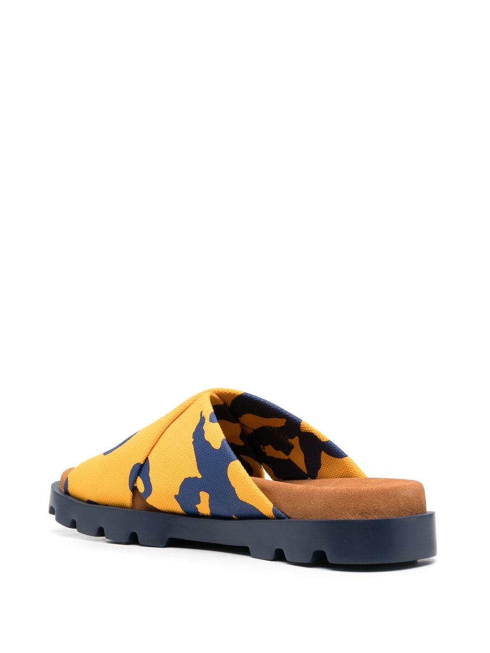 Shop Camper Brutus Crossover-strap Sandals In Yellow