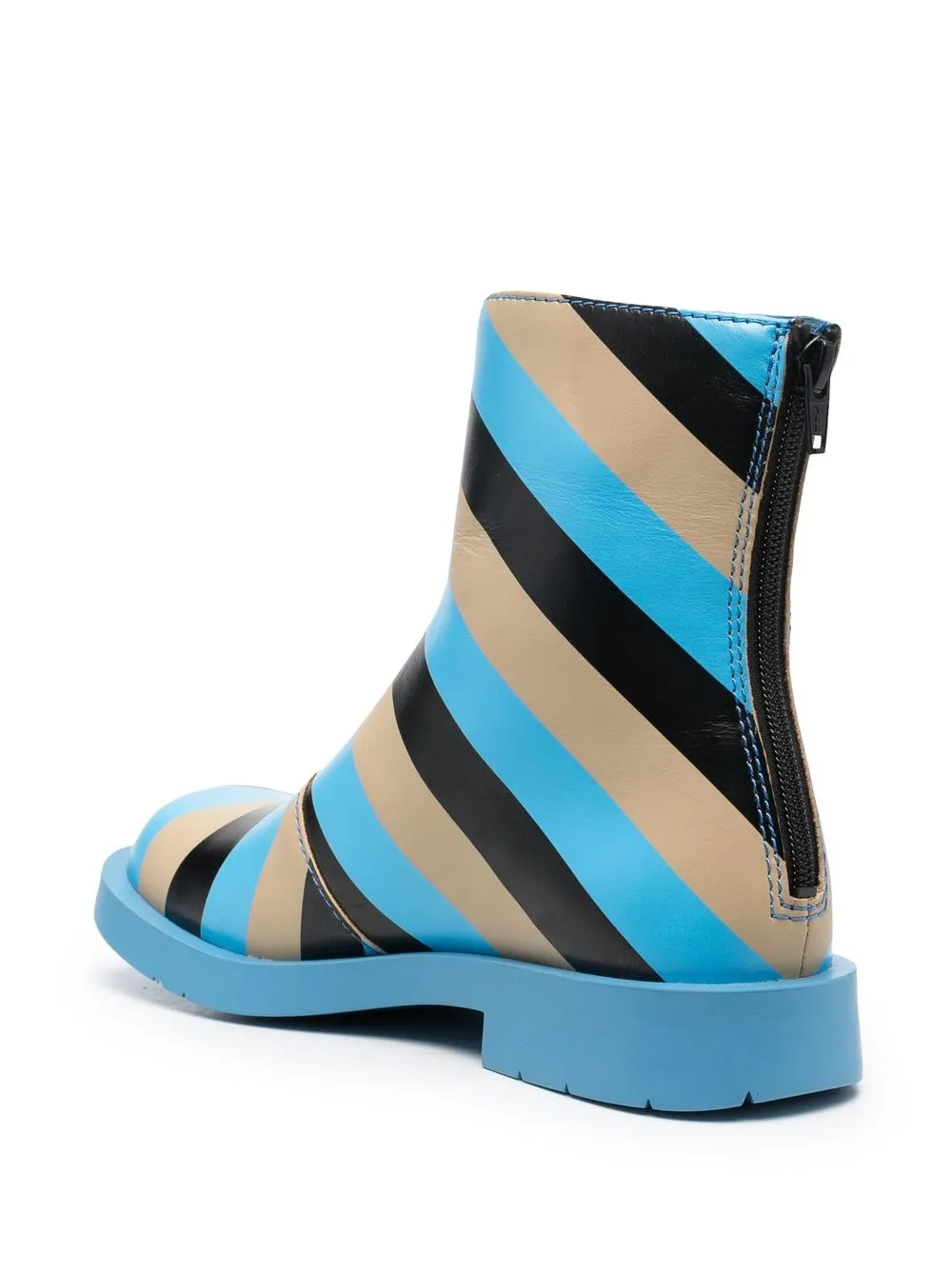  Camper Striped Ankle Boots - Blue 