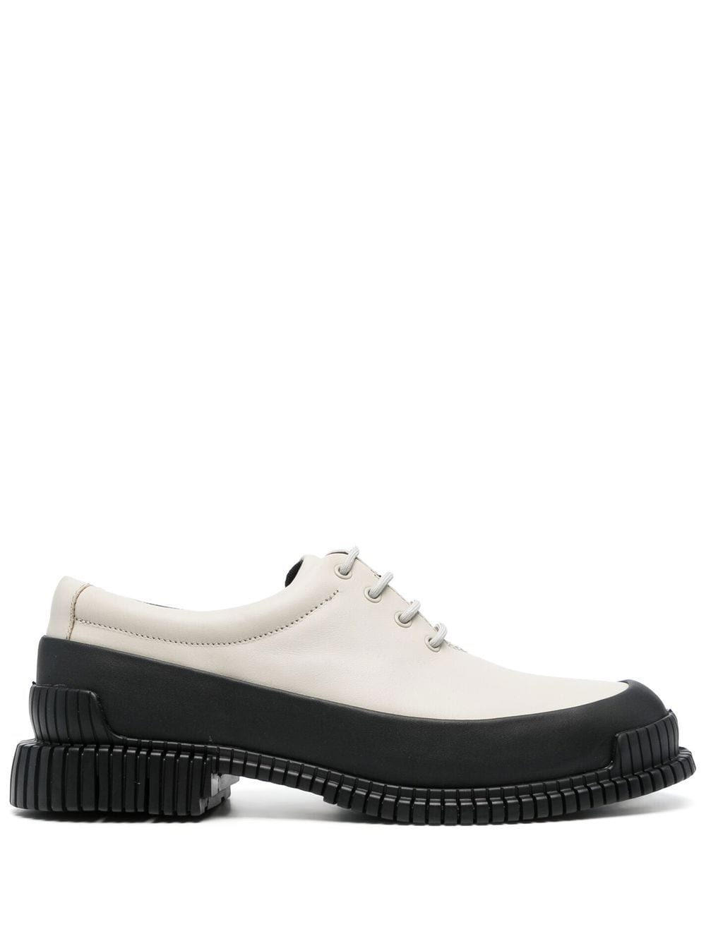 Shop Camper Pix Contrasting-sole Lace-up Shoes In Grey