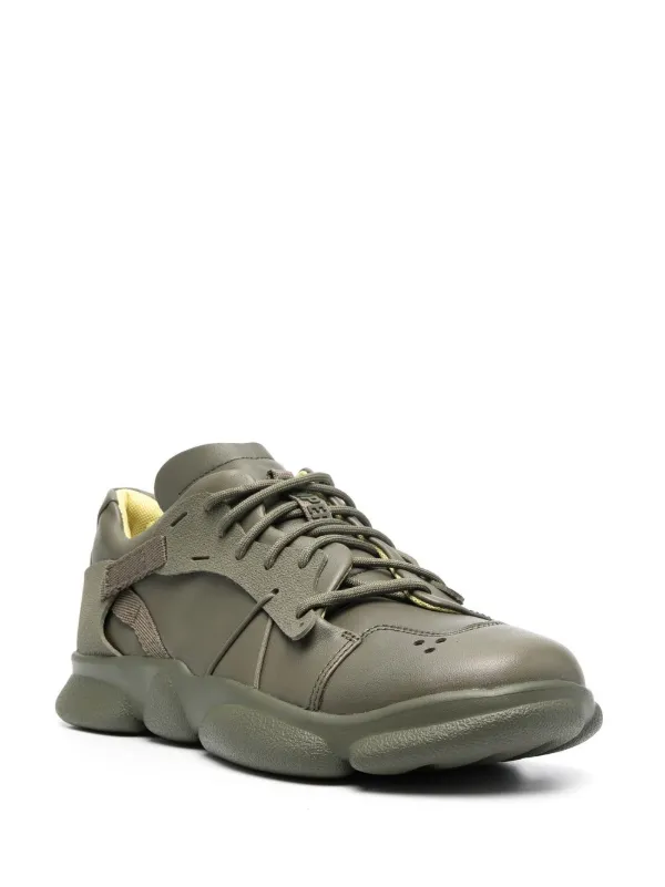 【新品】CAMPER TWINS レザースニーカーKARST 25cmグリーン系 新品】CAMPER TWINS レザースニーカーKARST 25cmグリーン系
