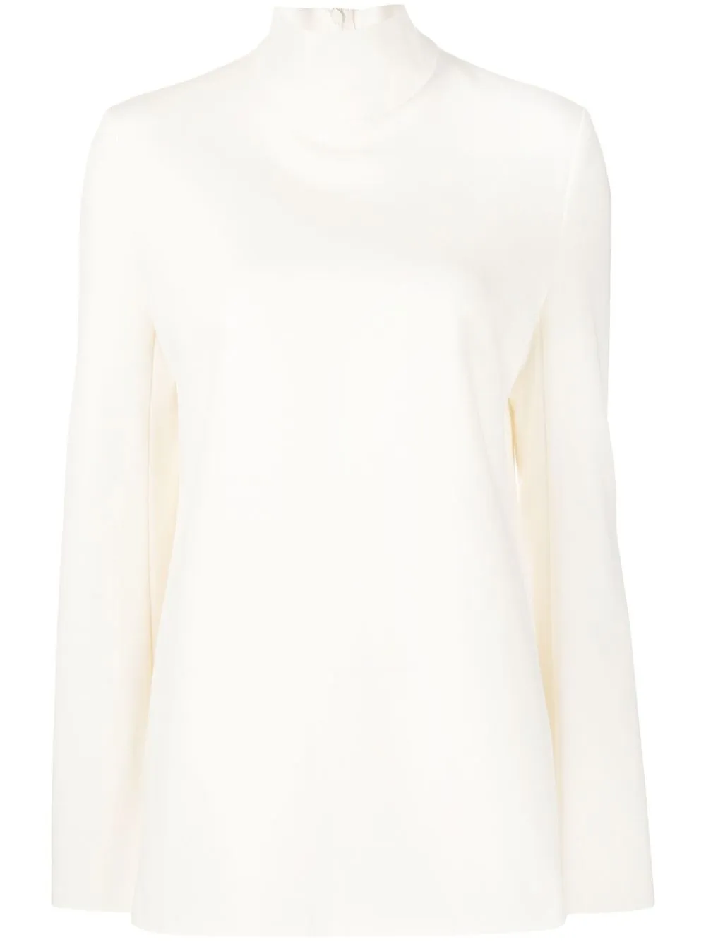 

GIA STUDIOS high-neck long-sleeved blouse - White