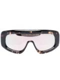 Palm Angels Eyewear Carmel mask-frame sunglasses - Brown