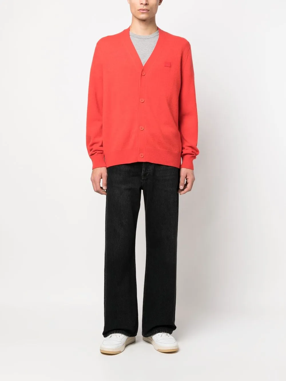 Acne Studios Vest met logopatch - Rood