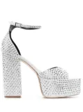 Paris Texas Tatiana 130mm platform sandals - Silver