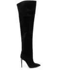 Paris Texas over-the-knee suede boots - Black