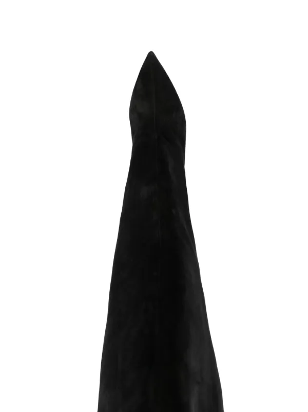 PARIS TEXAS PX1542XVN01BLK 関税送料込 Paris Texas over-the-knee Suede Boots | Black | FARFETCH