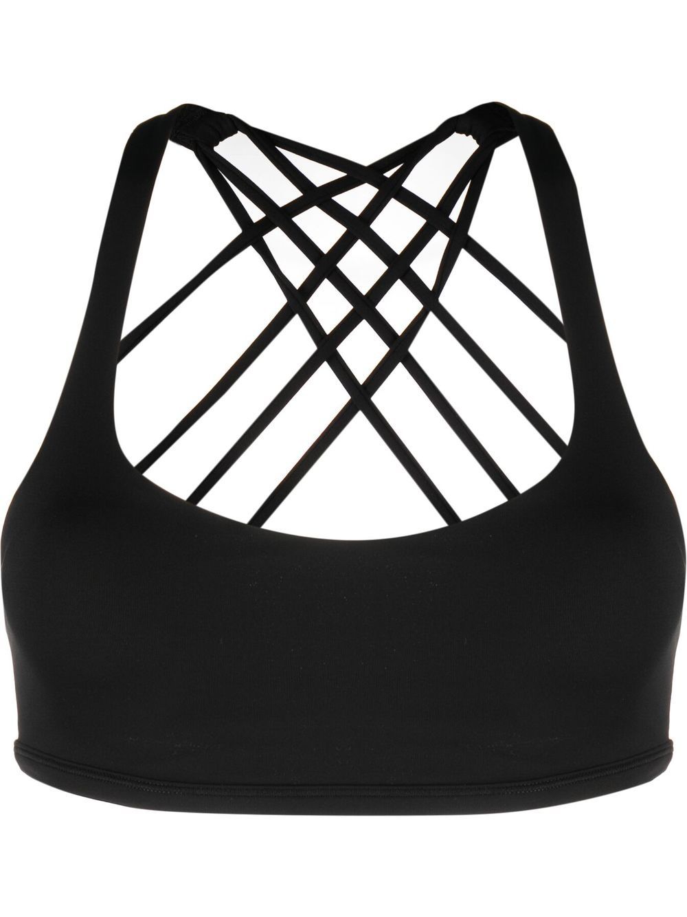 Lululemon Free To Be Wild Scoop-neck Stretch-jersey Sports Bra In Black